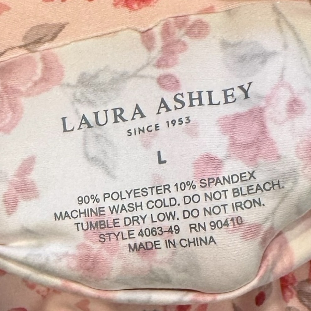LAURA ASHLEY 5 Pack Super Soft No Show Panties Floral Pink NWT Large - Picture 8 of 13